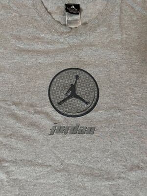 Jordan Shirt Adult XXLarge Gray Michael Jordan Basketball Jumpman Mens - Thumbnail 2