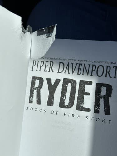 Ryder Dogs of Fire Motorcycle Club by Piper Davenport MC Paperback - Thumbnail 3