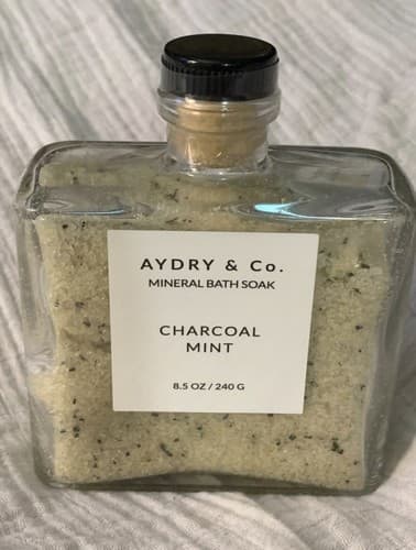 Aydry And Co Charcoal Mint Mineral Bath Salt Soak New sealed