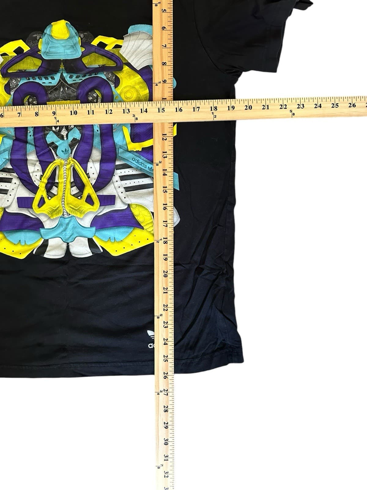 Adidas Originals MONTAGE TEE T-Shirt Men's Size Medium Black Graphic - Thumbnail 2