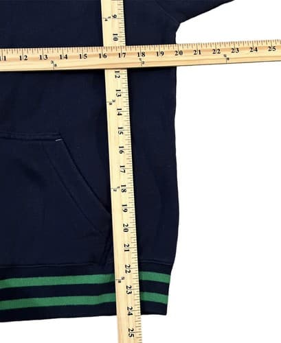 Notre Dame Fighting Irish Hoodie Sweatshirt Size Large Blue Champion Full Zip - Thumbnail 6