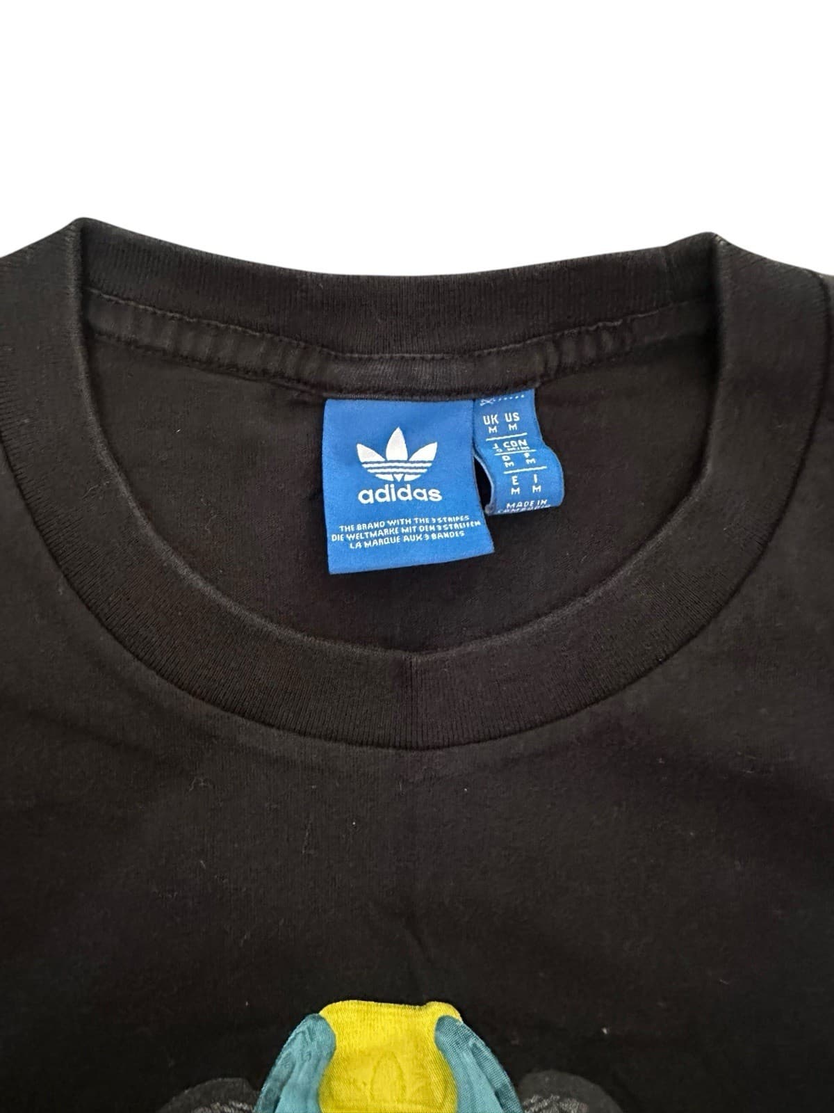Adidas Originals MONTAGE TEE T-Shirt Men's Size Medium Black Graphic - Thumbnail 3