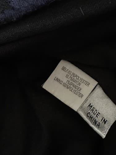 Kay Unger Woman’s Blue Black 2 piece Lined Suit Skirt set size 4 - Thumbnail 9