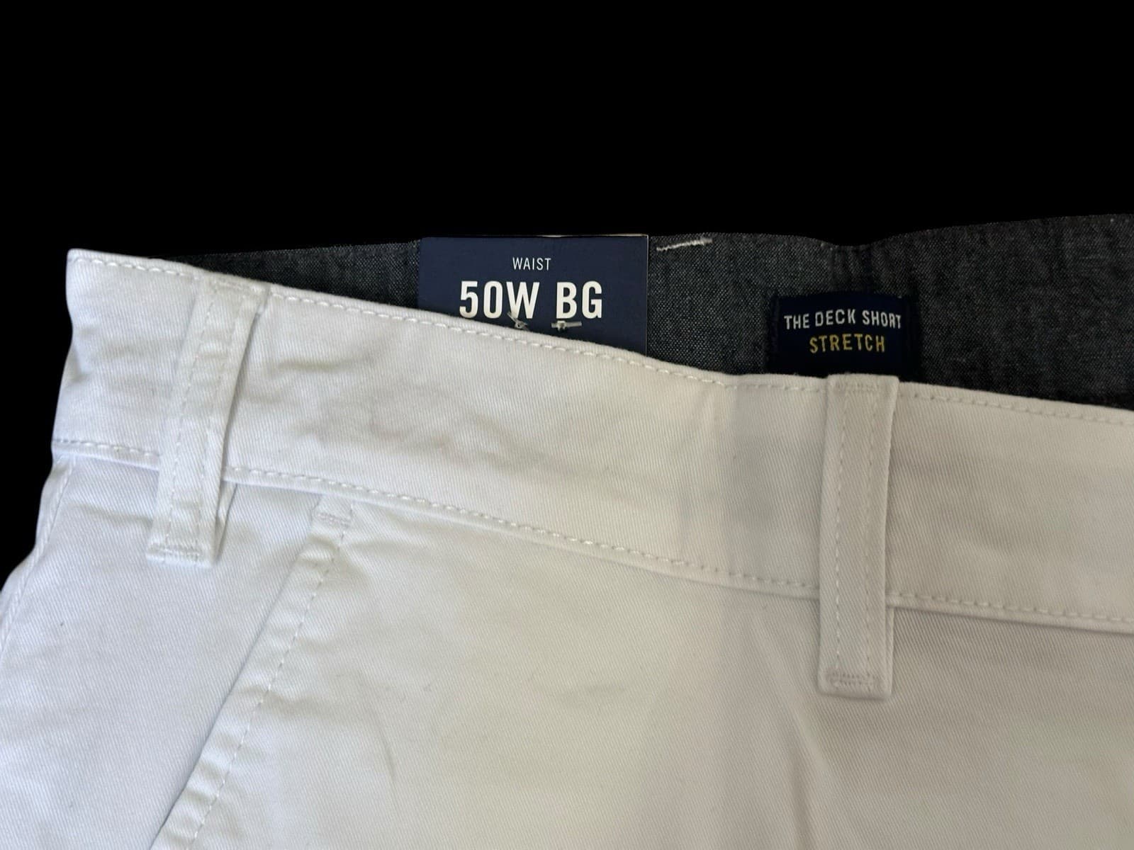 Nautica Size 50WBG White Cotton Deck Shorts New With Tag - Thumbnail 5