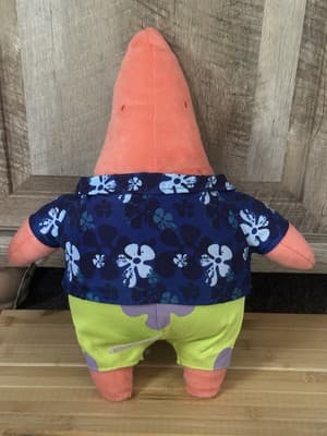 Patrick Plush SpongeBob Square Pants 2012 Bikini Bottom Rare W Tag Hawaiian Rare - Thumbnail 2