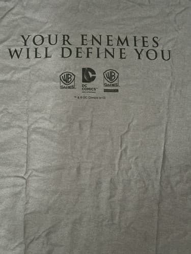Mens Batman Arkham Origins Warner Brothers Video Game Promo T Shirt Grey XL 2013 - Thumbnail 4