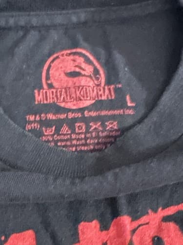 Vintage Y2K Mortal Kombat Video Game T-Shirt Mens Size Large Raiden Scorpion - Thumbnail 4