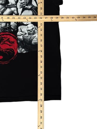 Vintage Y2K Mortal Kombat Video Game T-Shirt Mens Size Large Raiden Scorpion - Thumbnail 5