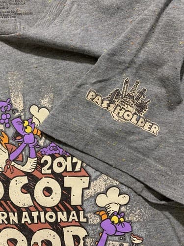Epcot Food and Wine Festival 2017 Figment T-shirt Passholder Exclusive - Thumbnail 3