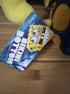 SpongeBob SquarePants Bikini Bottom Movie Rare New Hawaiian Plush 15” - Thumbnail 3