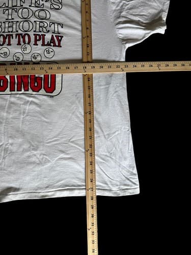 Vtg Bingo T-Shirt Mens XL Game Single Stitch USA 90s 1995 X-it Oneita - Thumbnail 3
