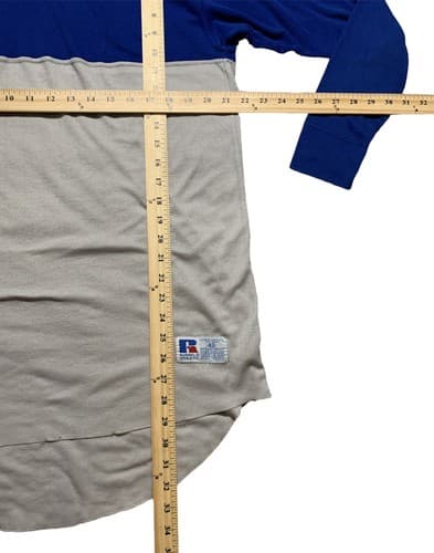 Men’s DUKE BLUE DEVILS Baseball Long Sleeve Russell Athletic Vintage Shirt - Thumbnail 4