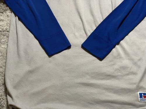 Men’s DUKE BLUE DEVILS Baseball Long Sleeve Russell Athletic Vintage Shirt - Thumbnail 6