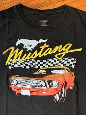Ford Officially Licensed Mustang T-Shirt Mens Large Graphic