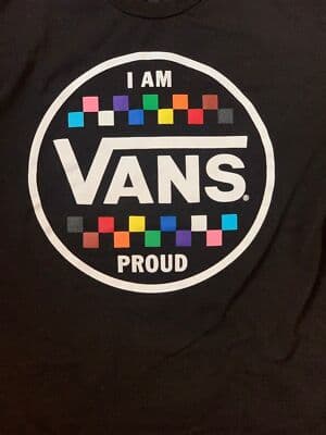 VANS I Am Proud T-Shirt Mens size Small - Thumbnail 2