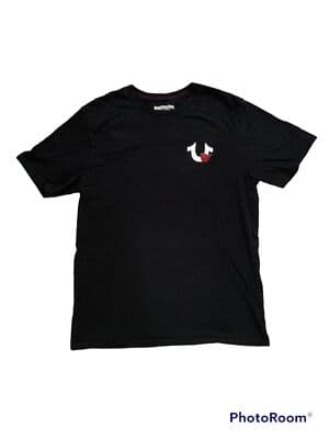 Mens Medium True Religion Graphic Roses Red black T-shirt - Thumbnail 2