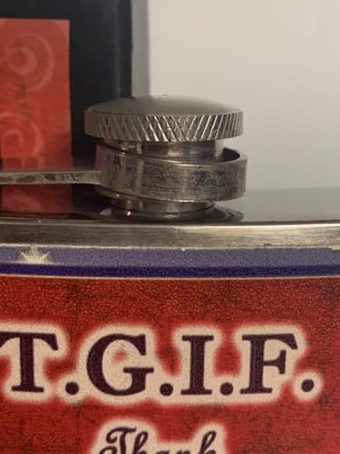 Olive Sandwiches Flask Funnel T.G.I.F Thank God I'm Fabulous! Stainless Steel - Thumbnail 5
