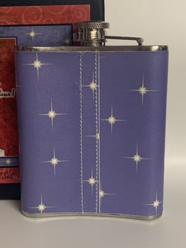 Olive Sandwiches Flask Funnel T.G.I.F Thank God I'm Fabulous! Stainless Steel - Thumbnail 6