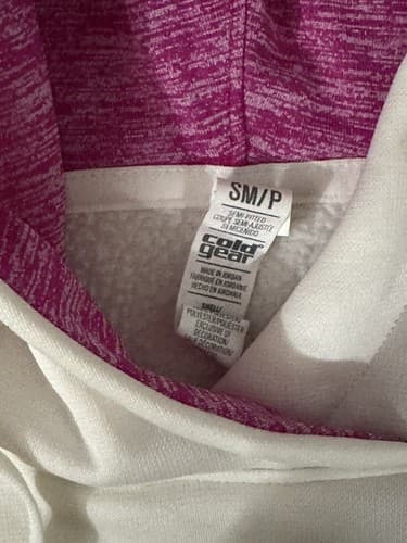 Under Armour Women's ColdGear Cream Hoodie Purple SMALL - Thumbnail 4