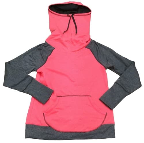 CHAMPION Duo Dry Pullover Pink Hooded Sweatshirt Hoodie Women's Size Medium - Thumbnail 2
