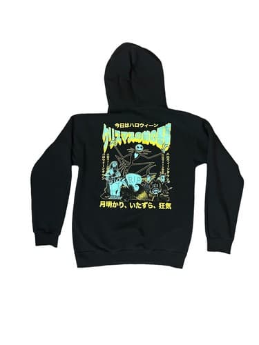 Size Small Mens Disney The Nightmare Before Christmas Jack Japanese Text Hoodie