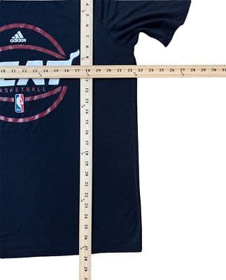 Mens XL Adidas Climalite NBA Miami Heat Basketball T-Shirt - Thumbnail 4