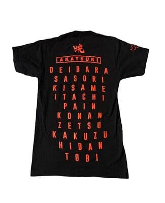 Akatsuki Naruto Shippuden Double sided T-Shirt Mens XS Anime - Thumbnail 2