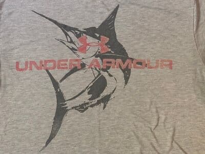 Under Armour Heat Gear Fishing T-Shirt Swordfish Men's Medium Loose Fit - Thumbnail 4