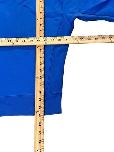 Champion Reverse Weave Crewneck Sweatshirt Large Blue Vintage Pullover Warm - Thumbnail 3