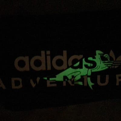 Adidas Adventure Glow in the Dark Nature Tee Gecko Men's Small - Thumbnail 4