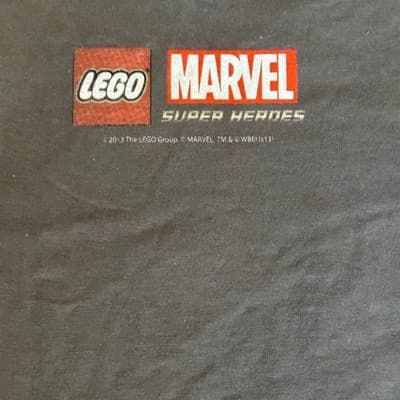 2013 LEGO MARVEL SUPER HEROES PROMO T-Shirt Heather Gray Mens Size XL - Thumbnail 6