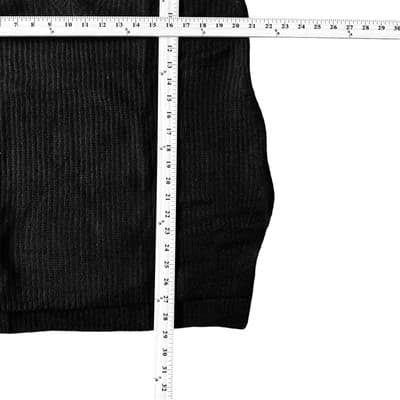 Vince Camuto Sweater Womens Small Black Ribbed Knit Sleeveless Vest NEW - Thumbnail 5