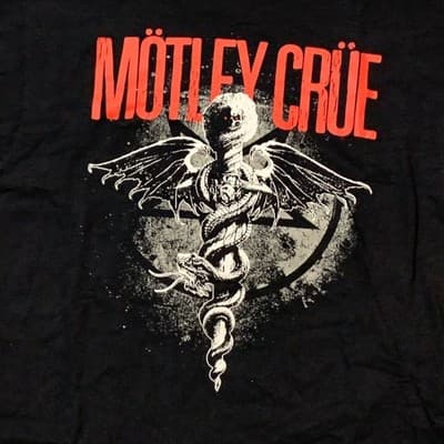 Urban Outfitters Retro Motley Crue Mens T-Shirt Medium - Thumbnail 2