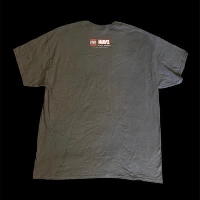 2013 LEGO MARVEL SUPER HEROES PROMO T-Shirt Heather Gray Mens Size XL - Thumbnail 3