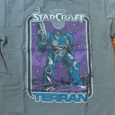 Blizzard Jinx Starcraft Terran Gaming T-Shirt Men's Small - Thumbnail 2