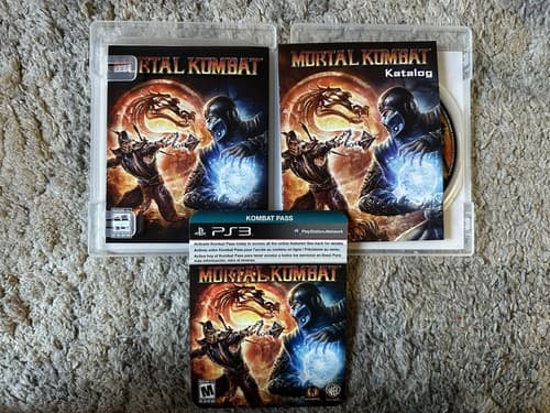 Mortal Kombat PS3 PlayStation 3 + Kombat Pass - Complete CIB Excellent - Thumbnail 3