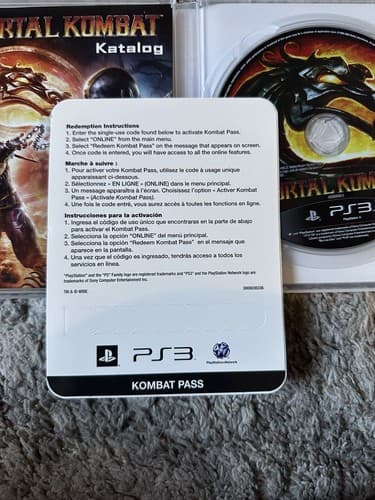 Mortal Kombat PS3 PlayStation 3 + Kombat Pass - Complete CIB Excellent - Thumbnail 4