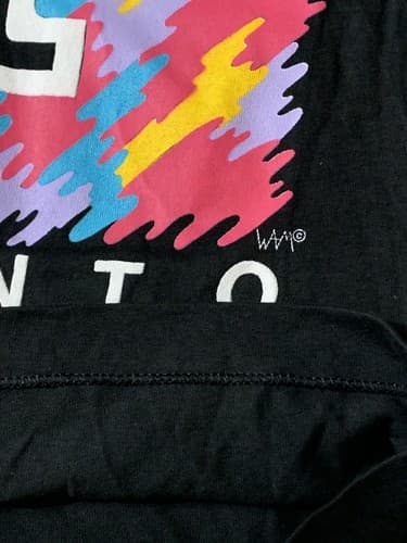 Vintage 90s Toronto Canada Single Stitch Graphic Tee T-Shirt Small Black Tourist - Thumbnail 5
