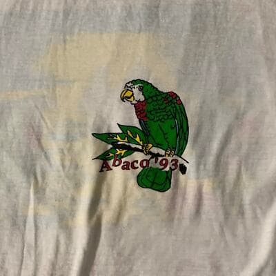 Vintage 90s Single Stitch Abaco Bahamas Tourist T-Shirt - Thumbnail 4