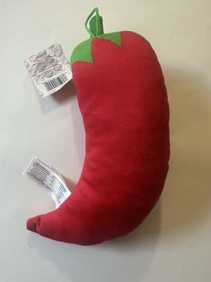 Red Chili Peppers Mustache Soft Plush Toy 9-Inch NEW! - Thumbnail 2