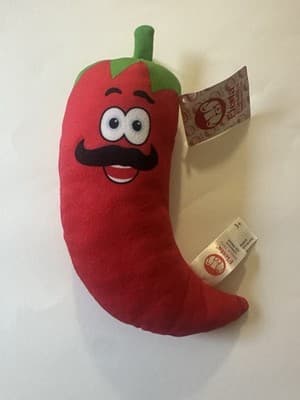 Red Chili Peppers Mustache Soft Plush Toy 9-Inch NEW!