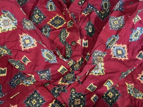 Brownstone Studio vintage Womens Western Button Up Long Sleeve shirt Large Art - Thumbnail 6
