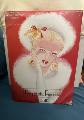 Vintage Mattel Barbie 1994 Peppermint Princess NRFB Damaged Box - Thumbnail 3