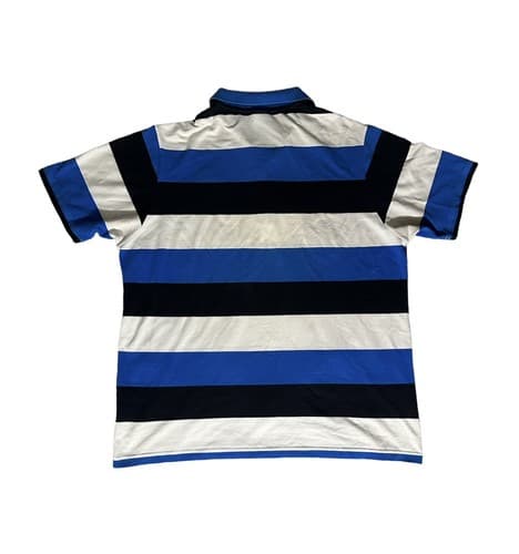 LACOSTE Mens Polo Shirt Size 8 US XXL Striped Golf Casual Blue White - Thumbnail 2