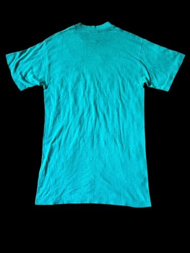Vintage 70s Tshirt Nassau Bahamas Paper Thin Medium Fits Small Green Graphic - Thumbnail 3