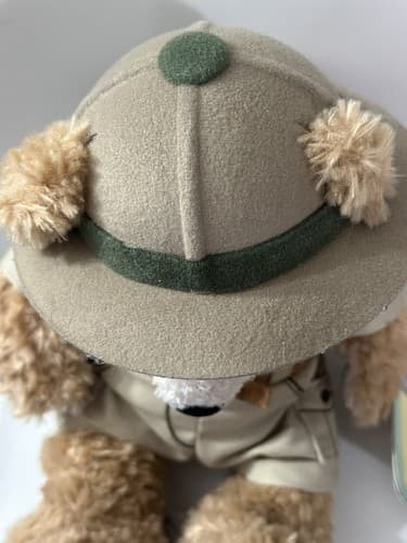 Disney Duffy Bear Hidden Mickey Safari Outfit 14" Plush Park Ranger Teddy W Tag - Thumbnail 6