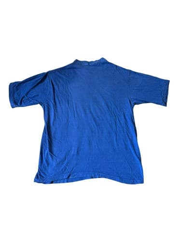 Vtg 1986 Beach Club Hawaii T-Shirt Blue Poly Tees Surfboard Palm Trees Single St - Thumbnail 5