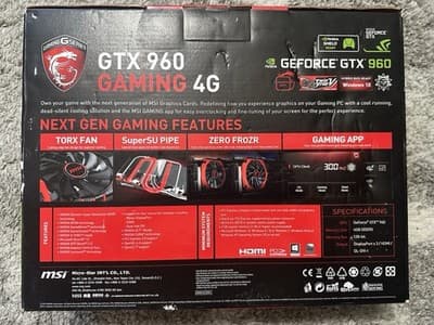MSI Nvidia GeForce GTX 960 GAMING 4G PCIExp Twin Frozr V Graphics Board Open Box - Thumbnail 3