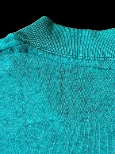 Vintage 70s Tshirt Nassau Bahamas Paper Thin Medium Fits Small Green Graphic - Thumbnail 4