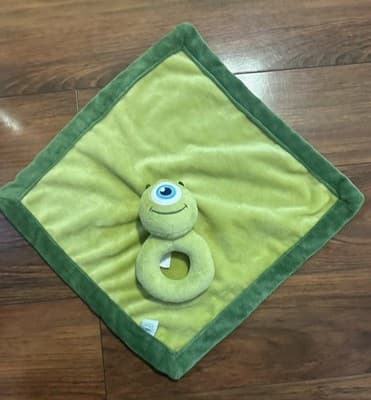 Disney Baby Monsters Inc Mike Sully Lovey Security Blanket Plush Stuffy Plushie - Thumbnail 5